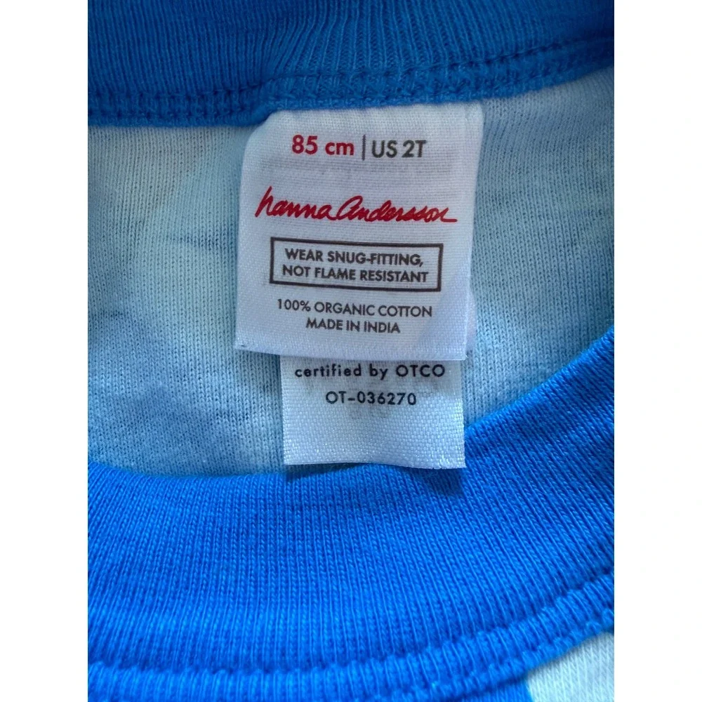 Hanna Andersson Nutcracker Pajamas Kids 2 Blue Long John Organic Cotton Holiday